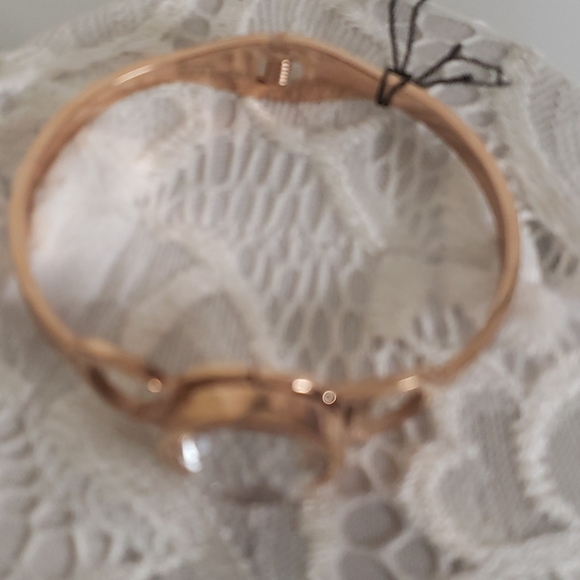 LAST ONE! Rose Gold "GOD" Stainless Steel Cuff Bracelet - Picture 3 of 4